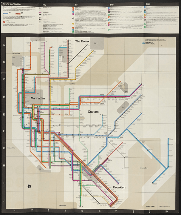 Transit Map: 1970s NYC subway
